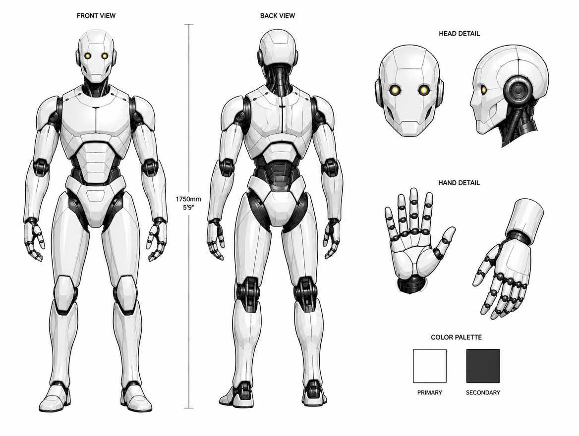 Front and back turnaround