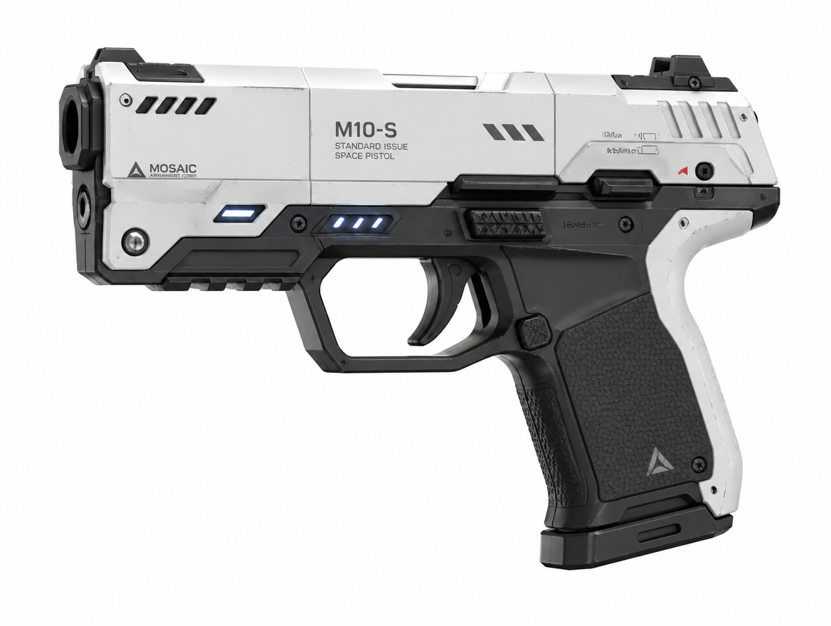 M10-S Mosaic pistol, side profile