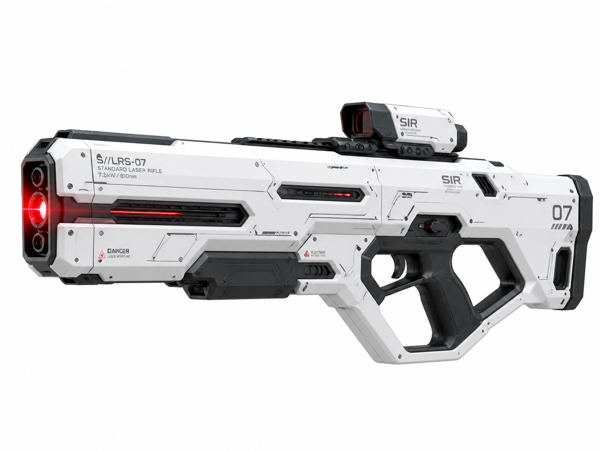 URS energy rifle, side profile