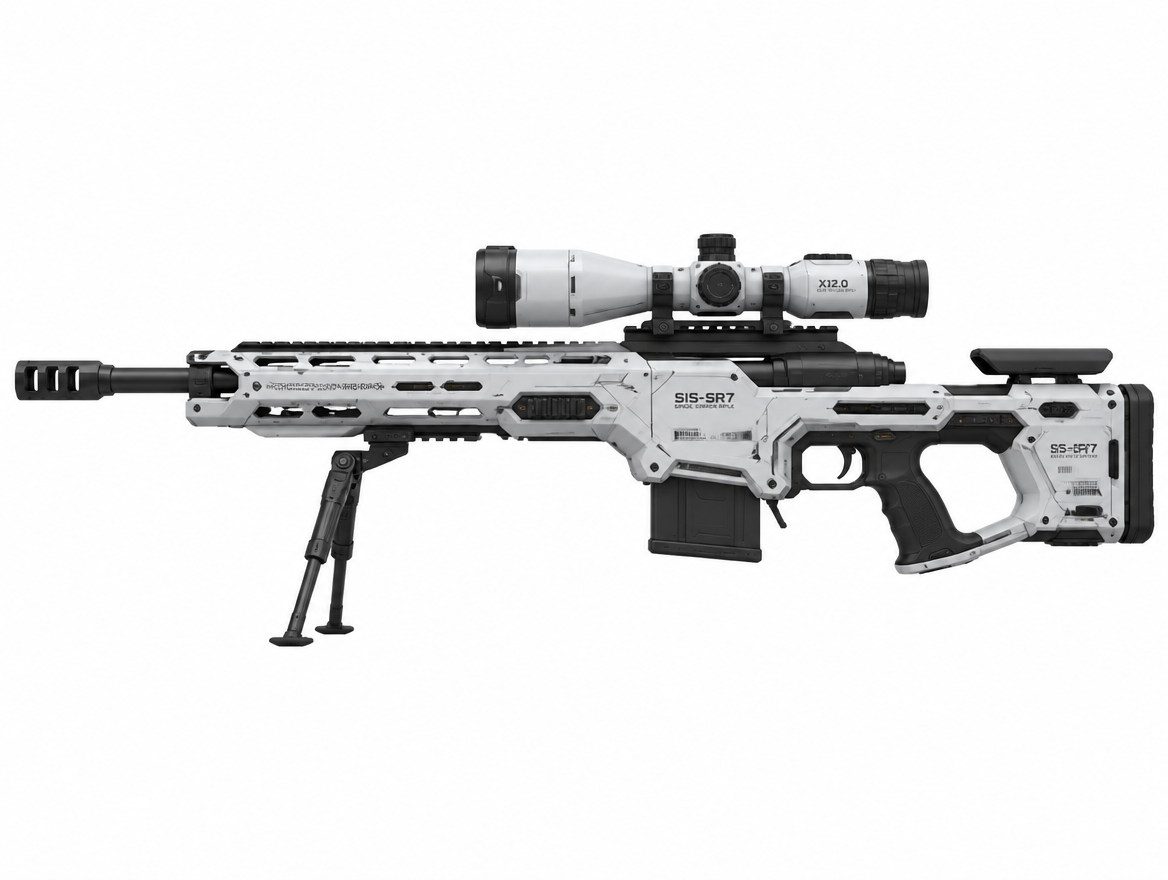 Sniper rifle variant 1, side profile