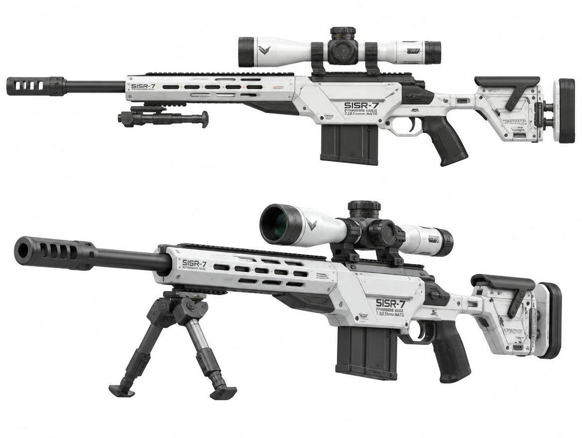 Sniper rifle variant 2, side profile